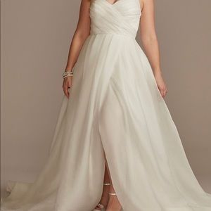 David’s bridal wedding dress and belt